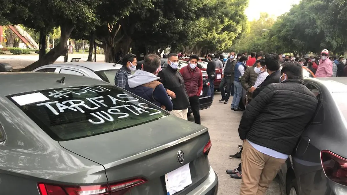 MANIFESTACION PLATAFORMAS DE TAXIS